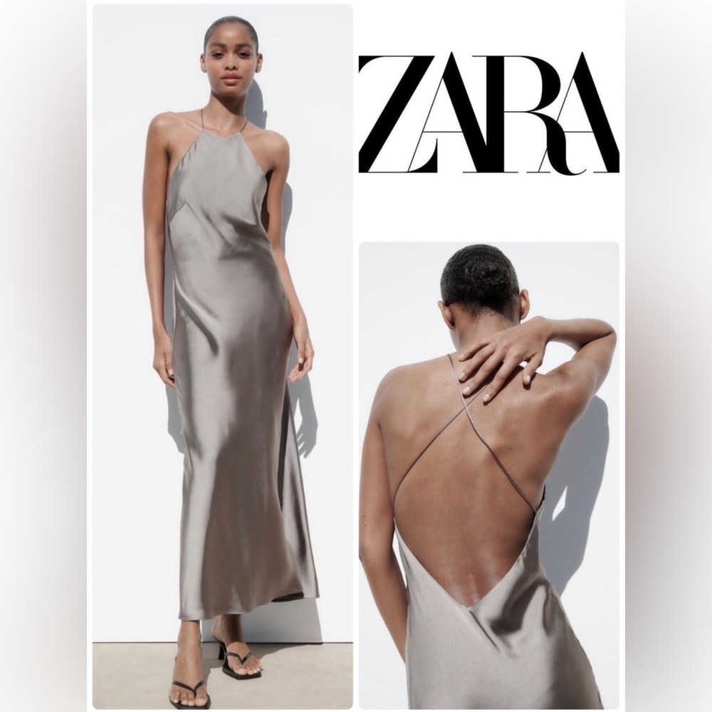 Gray evening gown NWT